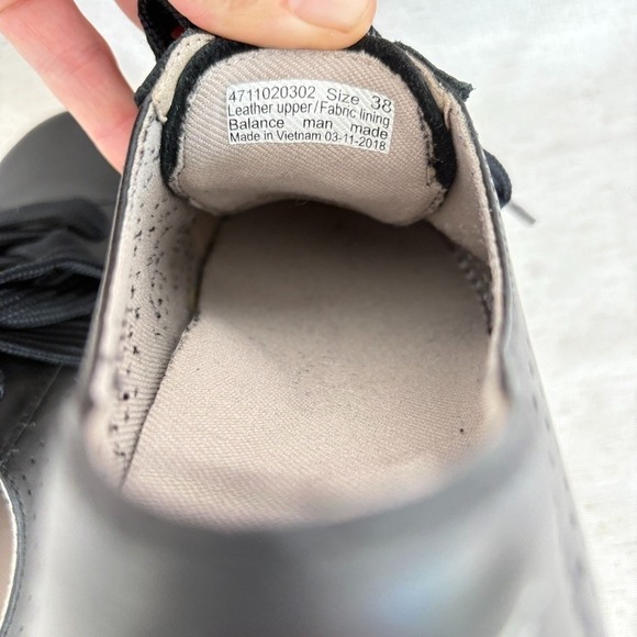 Dansko Orli‎ Womens Size 7.5 Shoes Black Leather Sneakers EU 38 Comfort - Picture 4 of 6